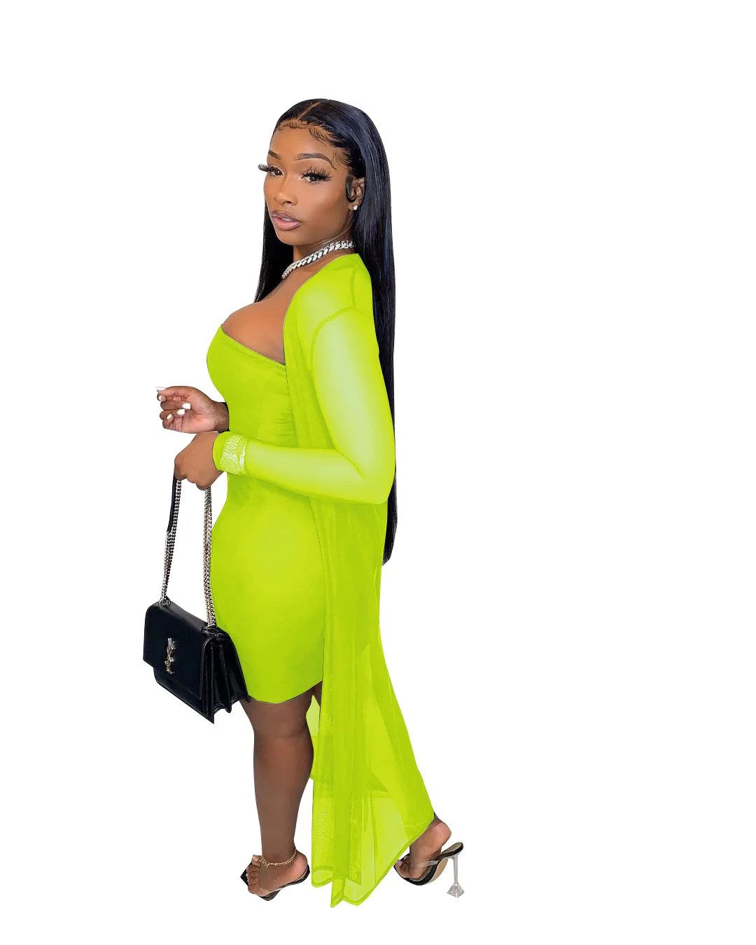 

Casaul Women Two Piece Set Jumpsuit and Long Coat Solid Color Sheer Mesh Summer Clothes For Women Tracksuit Outfit