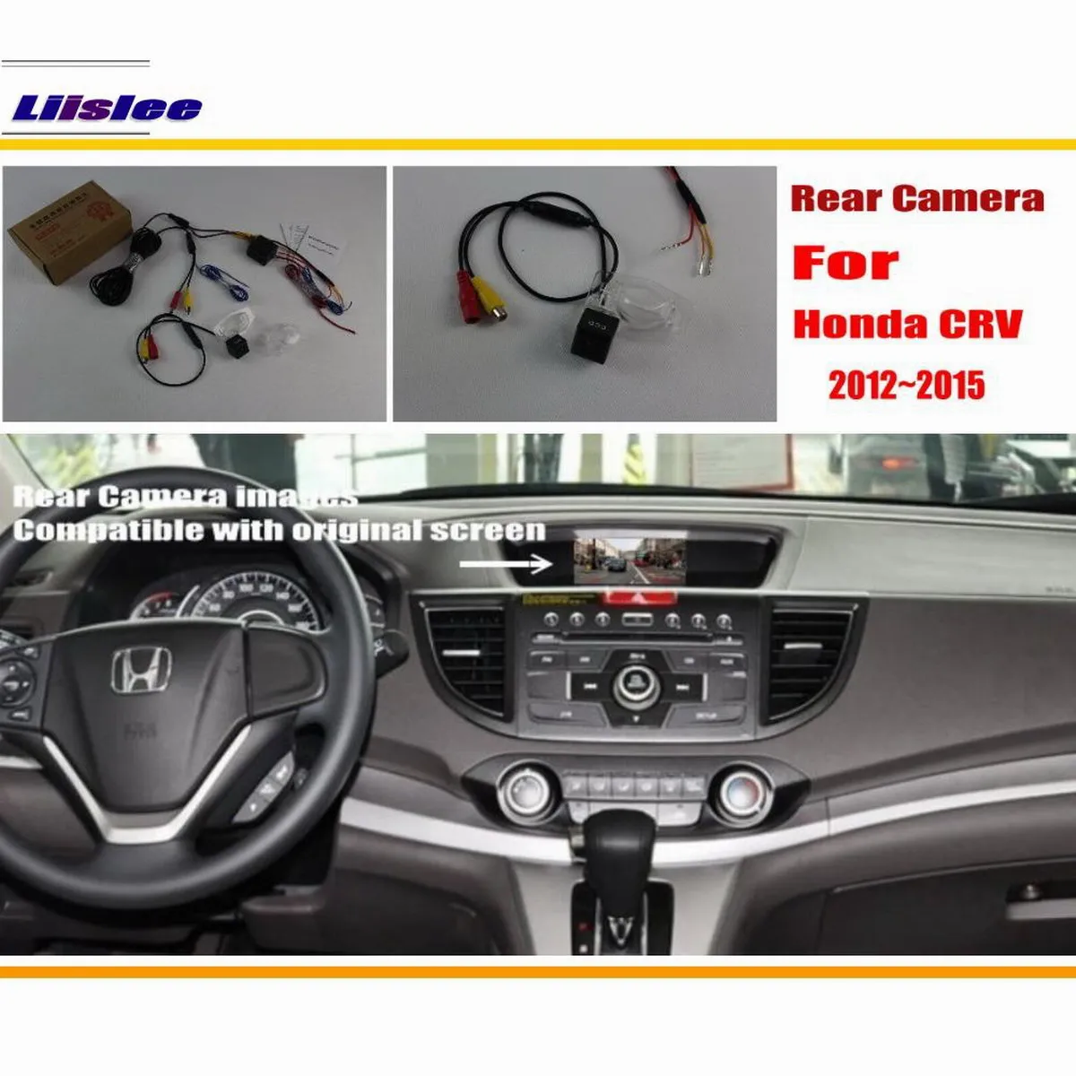

Auto Rear View Back Up Reverse Camera For Honda CR-V 2012-2015 Car Parking CAM Original Screen Compatible