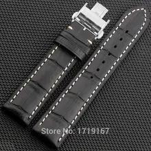 New Cowhide Leather Watch Strap 18 19 20 21 22 mm Watche band Belt  Watchband With folding Clasp / B