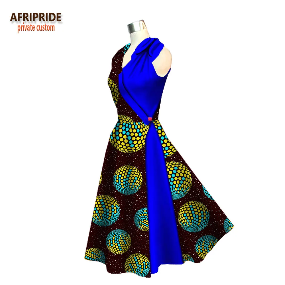 Повседневное платье с Африканским принтом для женщин AFRIPRIDE платья трубы длиной