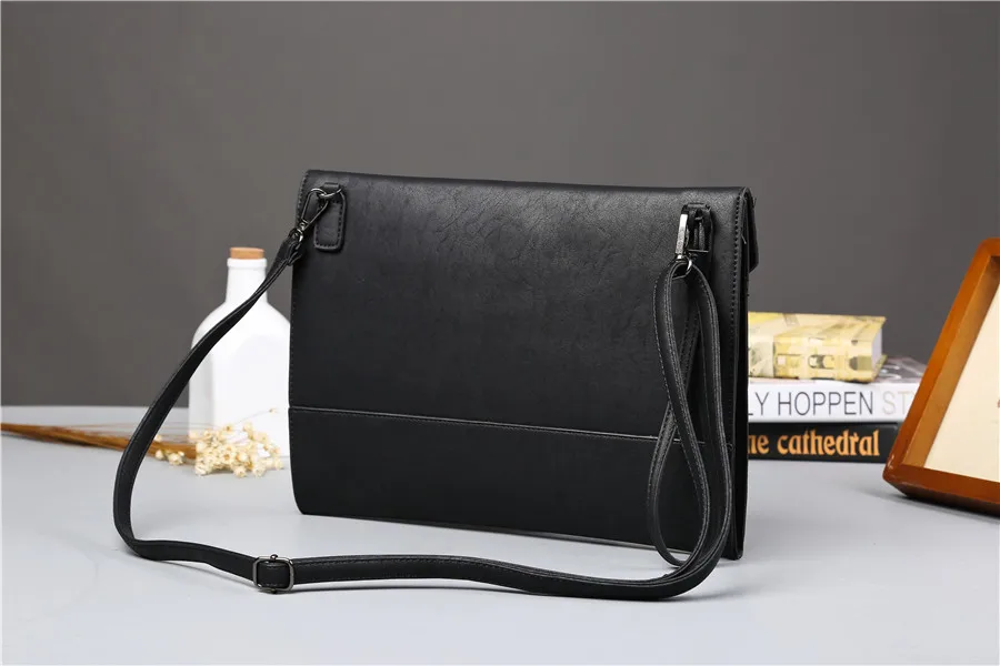 Офисные Сумки конверты для мужчин тонкие сумки через плечо мужской мессенджер