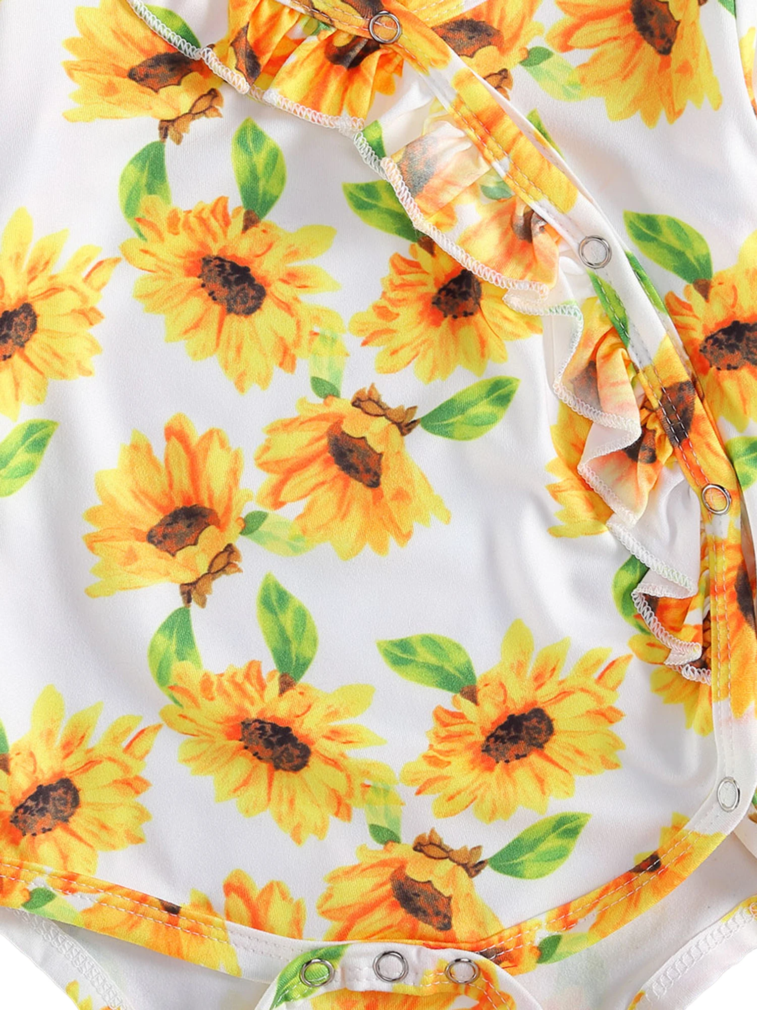 

0-18M Autumn Newborn Baby Girls 3pcs Outfit Set Long Sleeve Floral Print Romper+Pants+Headband Outfits