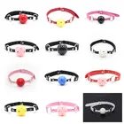 БДСМ оральные секс-игрушки с открытым ртом кляп мяч Фетиш раб бондаж фиксирующие ремни с Кляпы для рта взрослые секс-шоп для пары игры