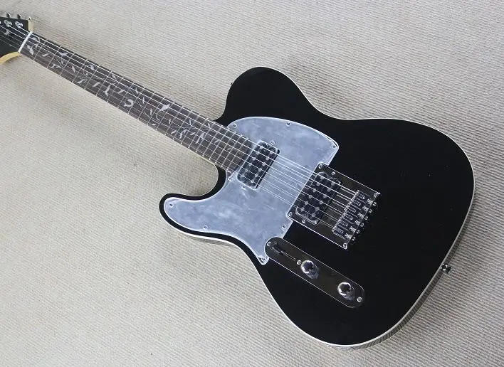 

TL left hand electric guitar, fingerboard, tree of life inlay, black body, dedicated for left-handed, real pictures, modifiable