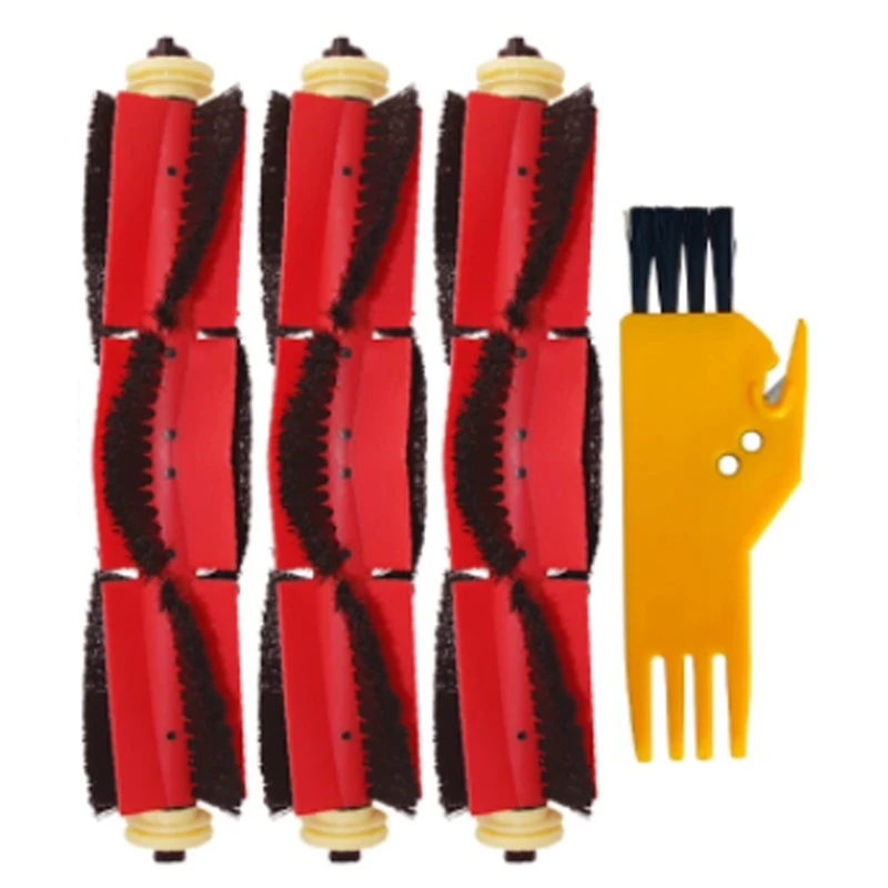 

TOP!-Detachable Main Roller Brush + Cleaning Brush for Xiaomi Roborock Vacuum Cleaner S4 S5 S6 Max S50 S60 E35 E25