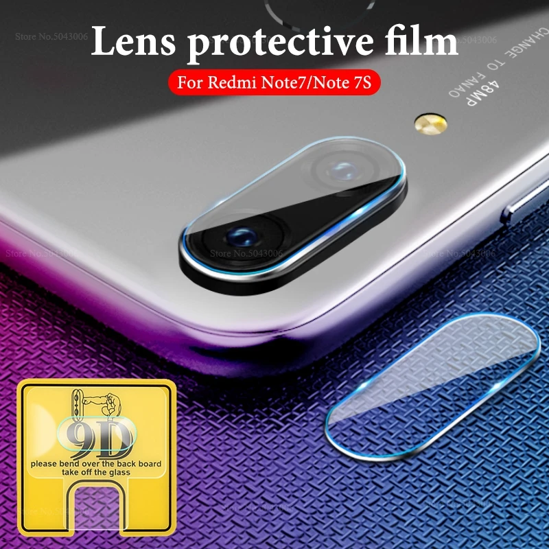Защитная пленка 9D для камеры Xiaomi Redmi 7 7A Note 8 K20 Pro 5 Plus объектива мягкое закаленное