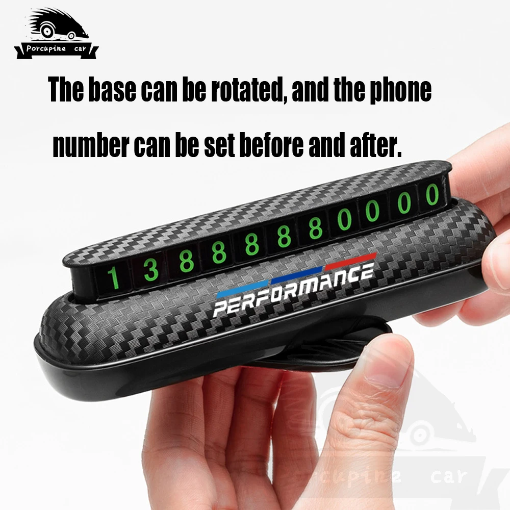 Автомобильная Временная парковочная Поворотная табличка с номером телефона