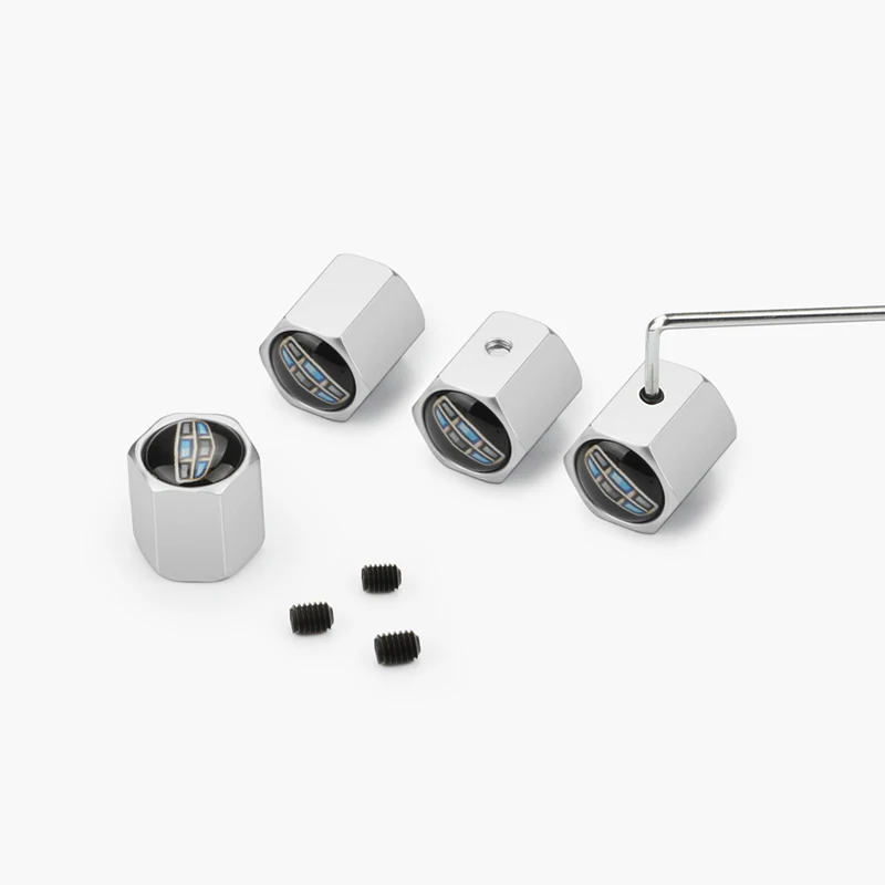 4 шт. автомобильные аксессуары Металлические колпачки для клапанов колес Geely Emgrand