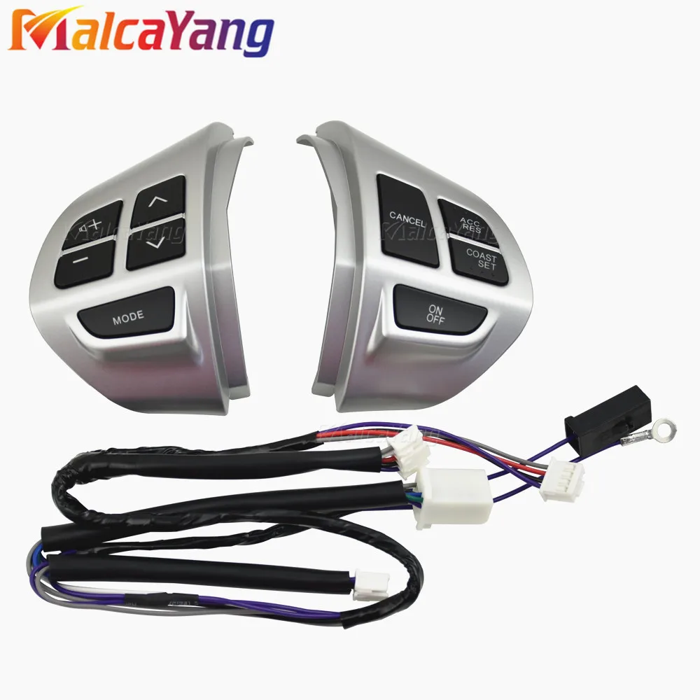 

Многофункциональные кнопки управления на руль автомобиля Mitsubishi ASX OutlanderXL с кабелями Серебристые кнопки.