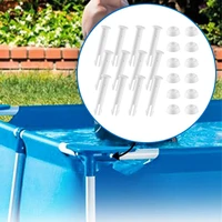 12pcs plastic pool joint pins rubber seals for intex 10 12 above ground metal frame pools pool replacement parts 28270 28272