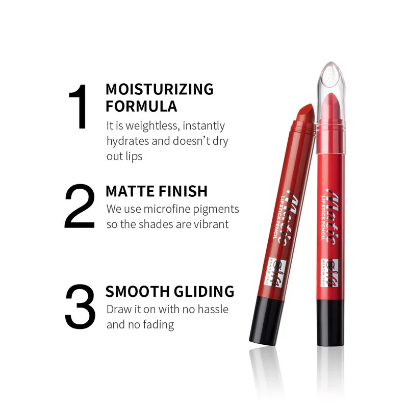 1 шт. 6 видов цветов губная помада роскошная сексуальная бархатная матовая