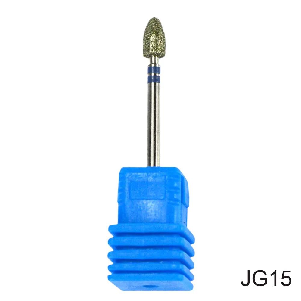 Diamond сверло 17 Тип 3/32 ''фрезерные Маникюр Cutter для педикюра электрическая машина устройства инструмент для дизайна ногтей Буровое Сверло CHJG01-17 - Цвет: JG15