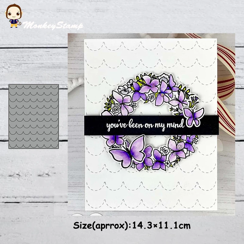 Обезьяна вогнутая панель металлические штампы трафареты для сделай сам