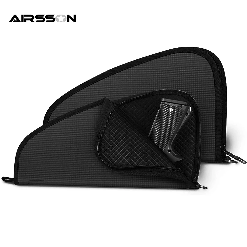 

Tactical Gun Holster 1000D Waterproof Gun Storage Pouch Airsoft Padded Concealed Protection Case for Compact Full-Size Handguns