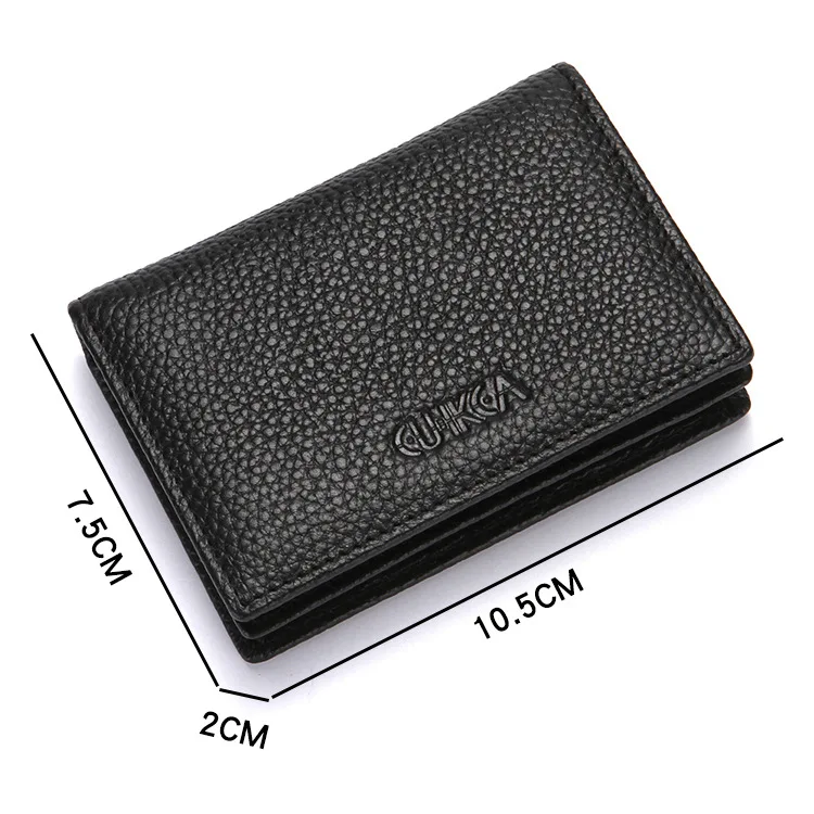 Стильный мужской горизонтальный кошелек с отделением для карт и