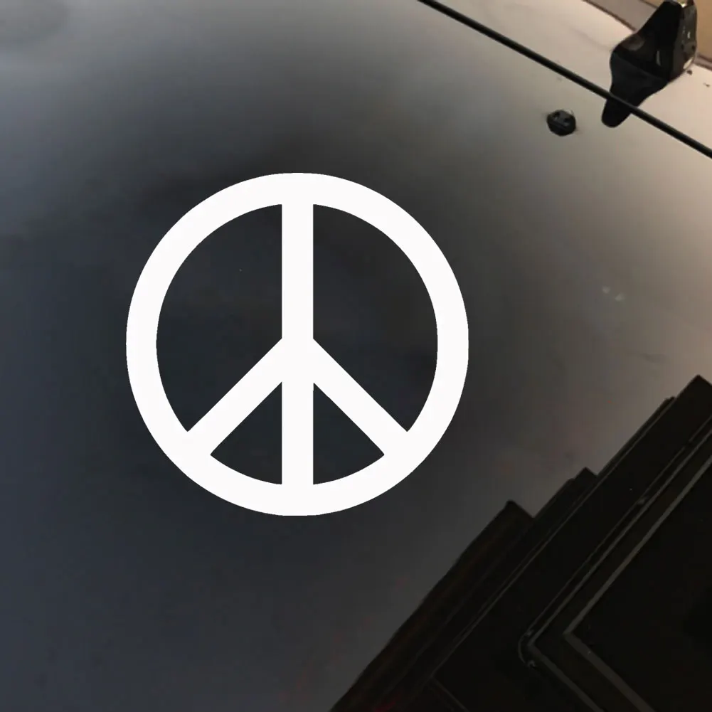 Peace Sign Symbol Car Vehicle Body Window Reflective Decals Sticker Decoration Exterior Accessories 2019 New Funny | Автомобили и