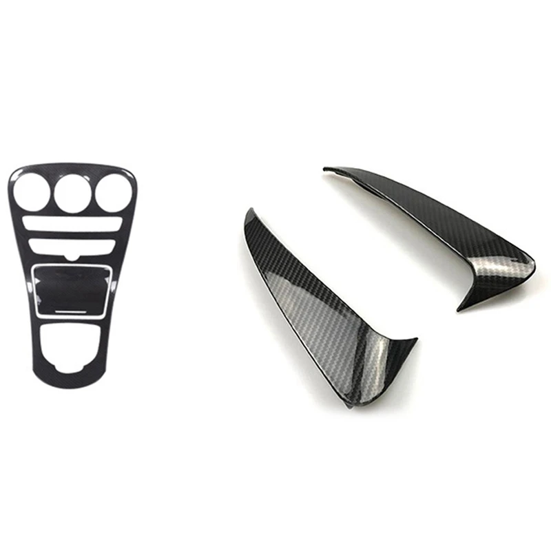 

Center Console Panel Sticker with Rear Bumper Spoiler Air Vent Trim Cover for Benz C Class W205 C43 C63 Amg 2014-2020
