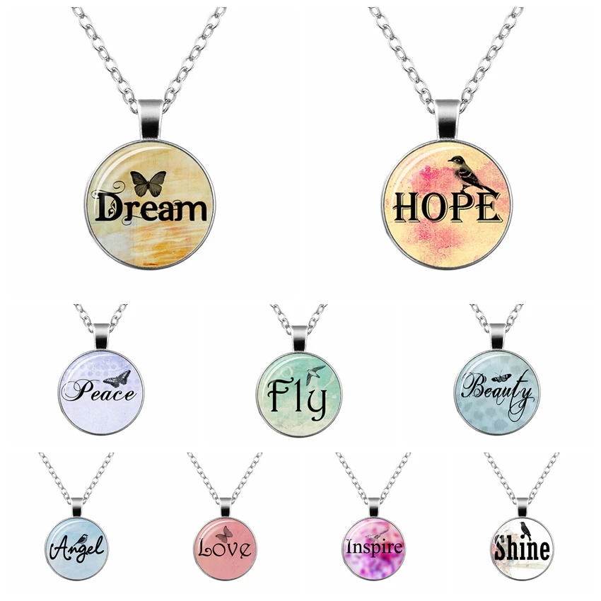 2019 новый стиль петь радостный кулон посеребренное ожерелье для женщин