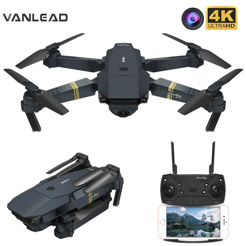 E58 камера Дрон WIFI FPV с широким углом HD 1080P режим удержания высоты RC складной
