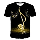 Горячая Распродажа 2021, летняя футболка с 3D принтом гитары, мужская и женская модная повседневная футболка с коротким рукавом и принтом в виде звёздочек
