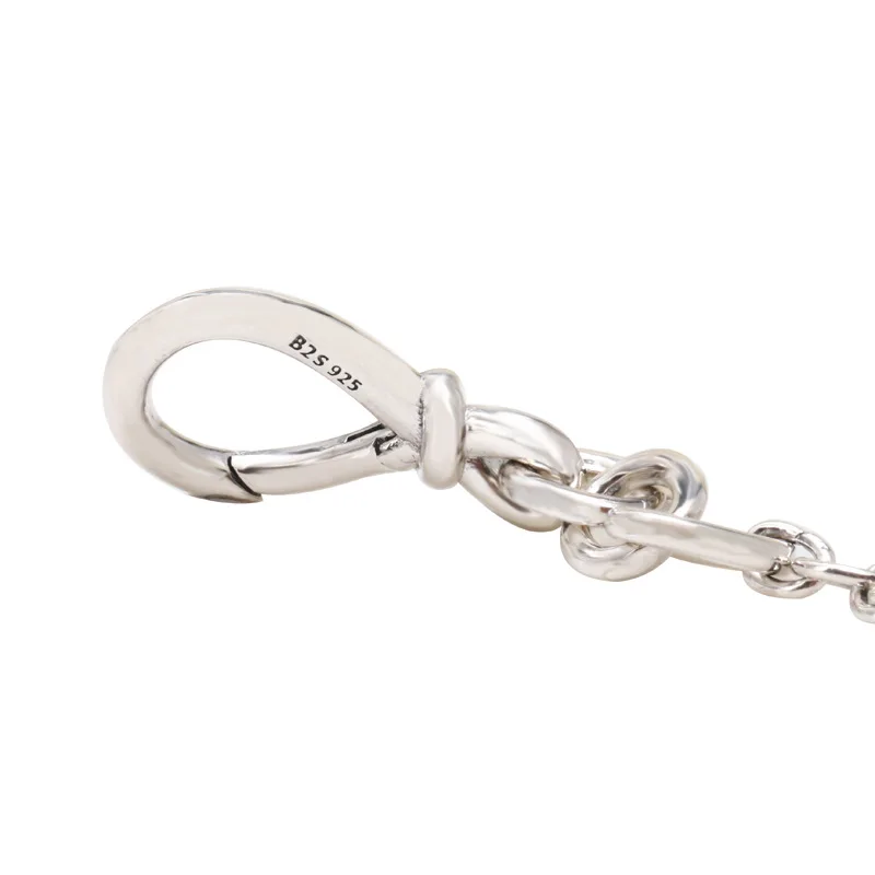 

S925 Sterling Silver Bracelet Eternal Symbol Flower Knot Bracelet For Girlfriend Surprise Gift