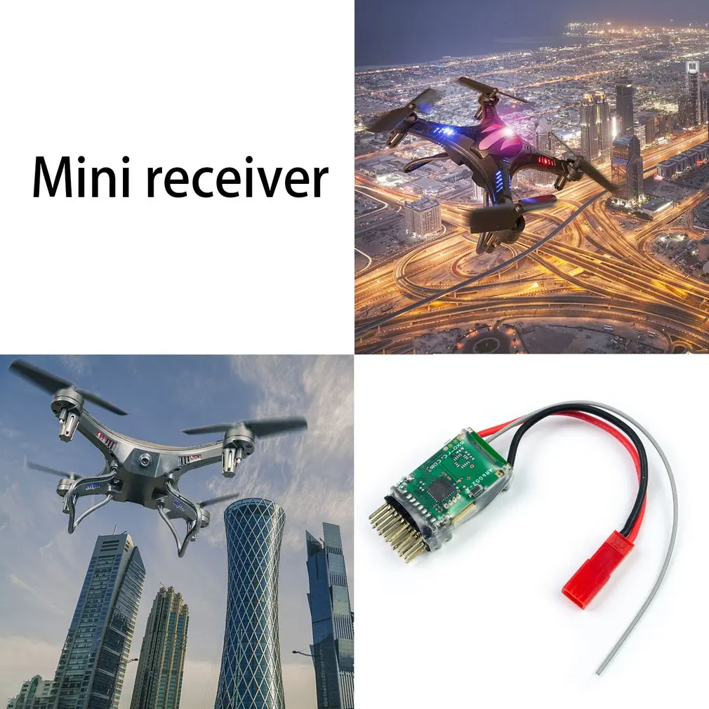 6 канальный мини приемник встроенный 15A 2 3S безщеточный ESC Поддержка S FHSS протокол