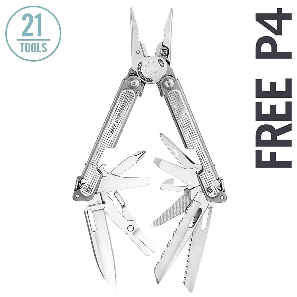 Фото Универсальный инструмент LEATHERMAN P4 с магнитной блокировкой - купить