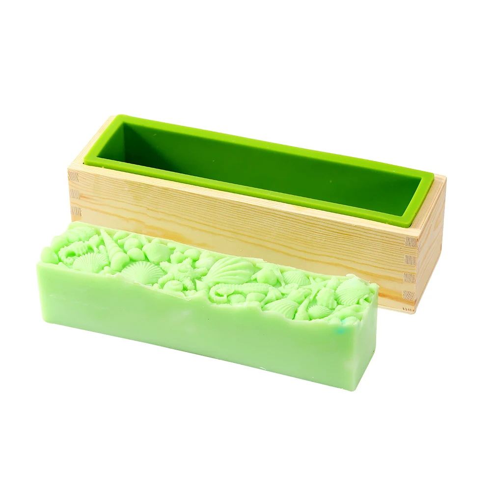 

Silicone Soap Mold Rectangle with Flower Mat Loaf Soap Making Tool