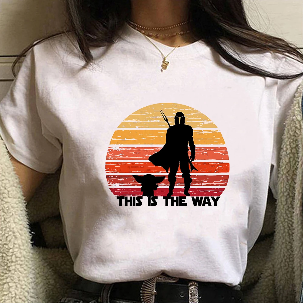 

Men Women The Movie T Shirts 2021 Summer Tops Tees Cotton Short Sleeve This Is My Way Streetwear Mandalorian T-shirts
