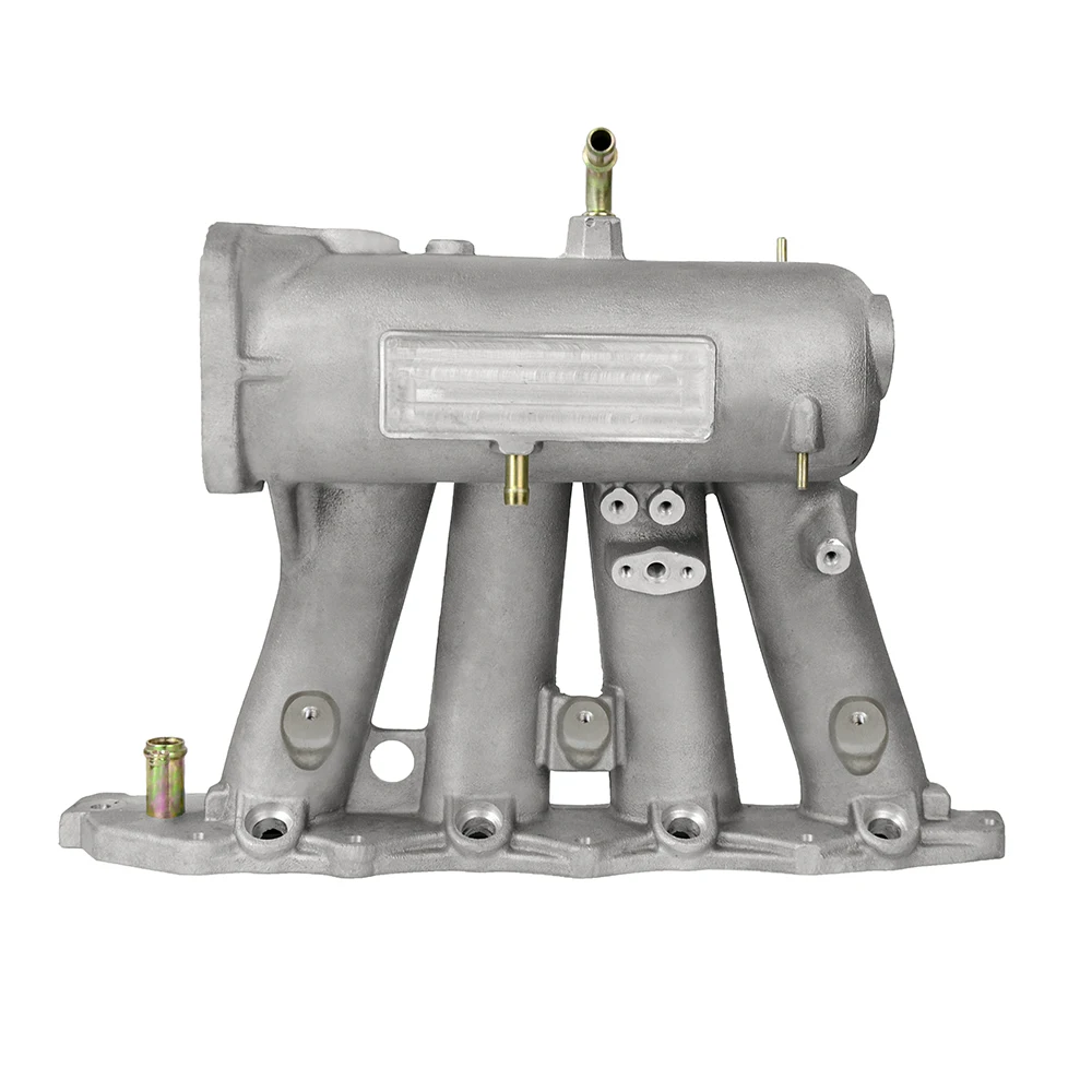 LZONE-Впускной коллектор для 99-00 Honda Civic 92-01 Acura Integra алюминиевый литой впускной коллектор обновленный болт на JR-IM42 - Цвет: Серебристый