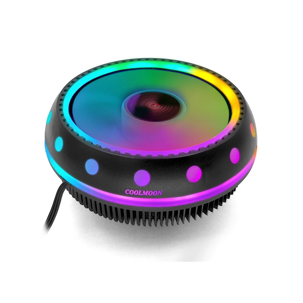 Алюминий 3 Pin Процессор Радиатор бесшумный ПК Охлаждающий радиатор вентилятора