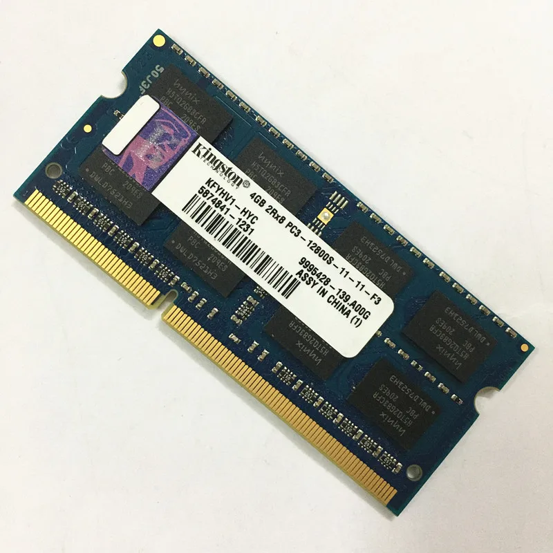 Б/у память Kingston DDR3 4 Гб 1600 МГц RAMS 2RX8 PC3 12800S 11 F3 ddr3 1 5 В для ноутбука хорошая