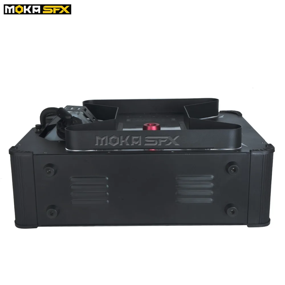 MOKA SFX супер струйная противотуманная Машина DMX 512 с пультом дистанционного управления мощный вертикальный дымоход светодиодный RGB цветной эффект вечерние украшения