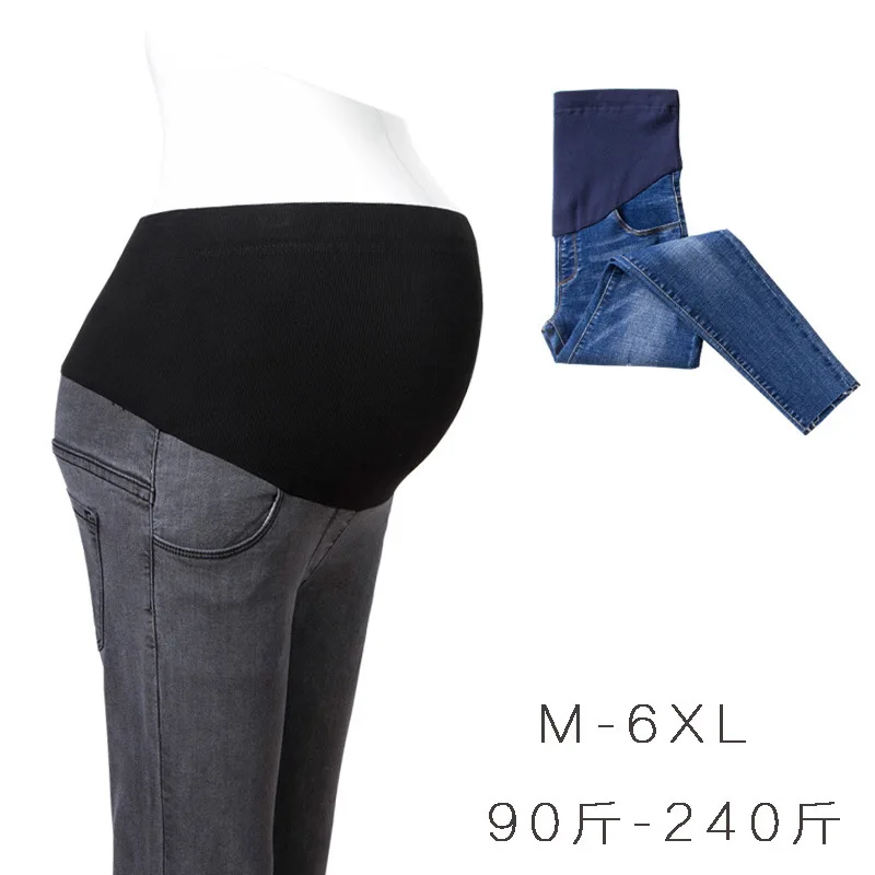 Женские джинсы для беременных Брюки осень 2019 эластичные брюки беременных|Штаны и