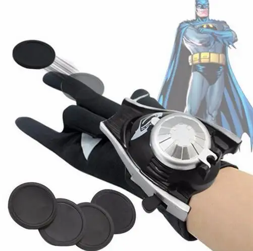 Batman Лидер продаж; Детский карнавальный костюм «Человек-паук»; перчатка «Человек-паук»; «Бэтмен»; «Супермен»; пусковые устройства; игрушечный излучатель; подарок на Хэллоуин - Цвет: Batman