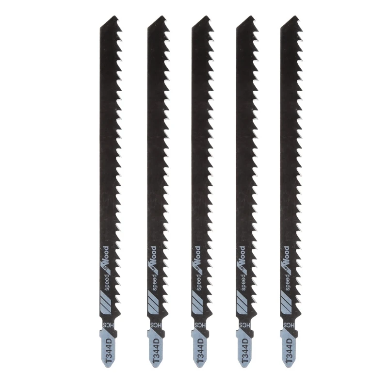 

5PCS 152mm T344D Super-long Saw Blades Clean Cutting For Wood PVC Fibreboard Reciprocating Saw Blade Power Tools