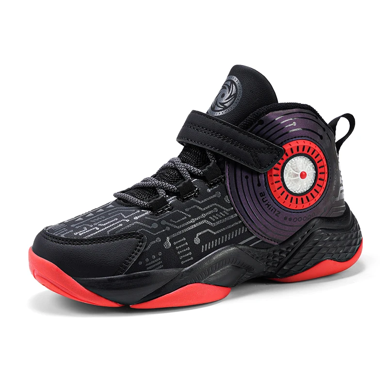 Zapatillas deportivas de tendencia para ni&ntilde;o, botines deportivos para correr, ligeros, de cuero, duraderos, para actividades al aire libre-5