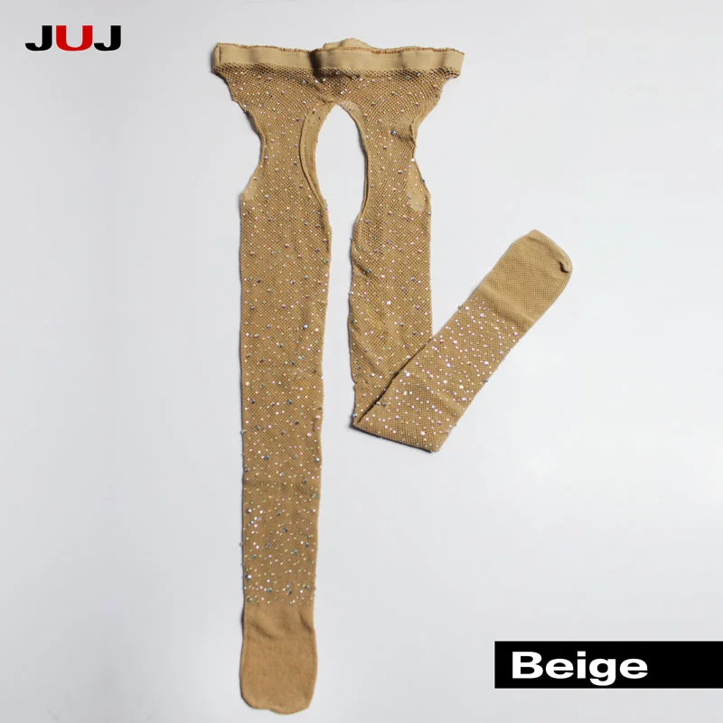 

2021 Sexy Women's Glitter Fishnet Tights Open Crotch Mesh Panty Lady Plus Size Tights Nylons Stockings