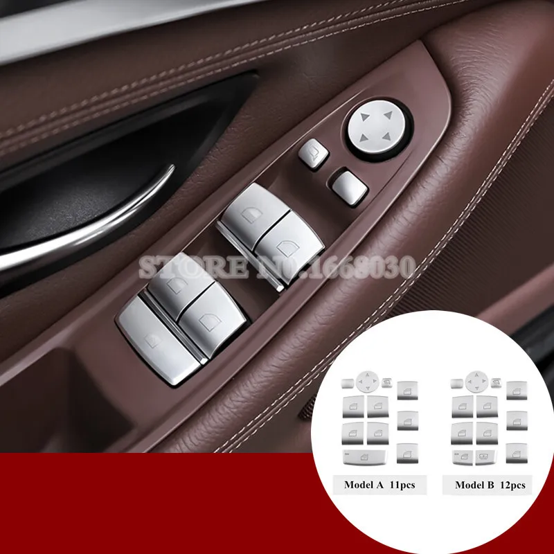 

Крышка кнопки переключателя внутренней двери и окна для BMW 5, 7 серии, F01, F02, F07, F10, F11, автомобильные аксессуары, украшение интерьера автомобиля