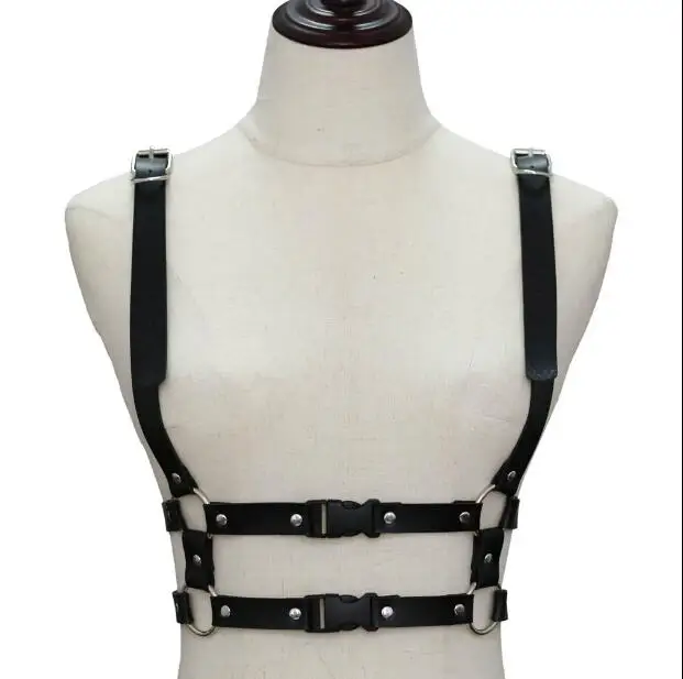 

Pumk belt Grily Suspender rivet PU