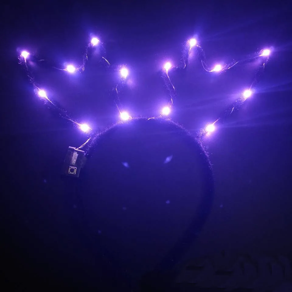 5 Christmas Headband Xmas Accessory Light Luminous Antler New Year LED Hairband Fashion Headwear Hair Accessories - Цвет: 5