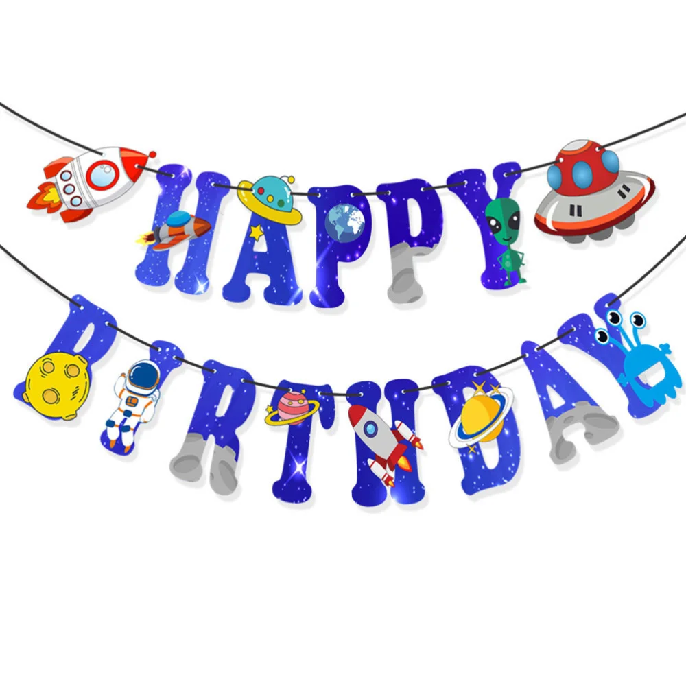 1 комплект 2 шт. баннер на день рождения Космический астронавт инженерный