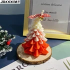 Силиконовые формы для свечей, 3D форма для свечей в виде рождественской елки, сделай сам, ароматические свечи из кедра, форма для мыла из смолы, Декор, Рождественский Декор