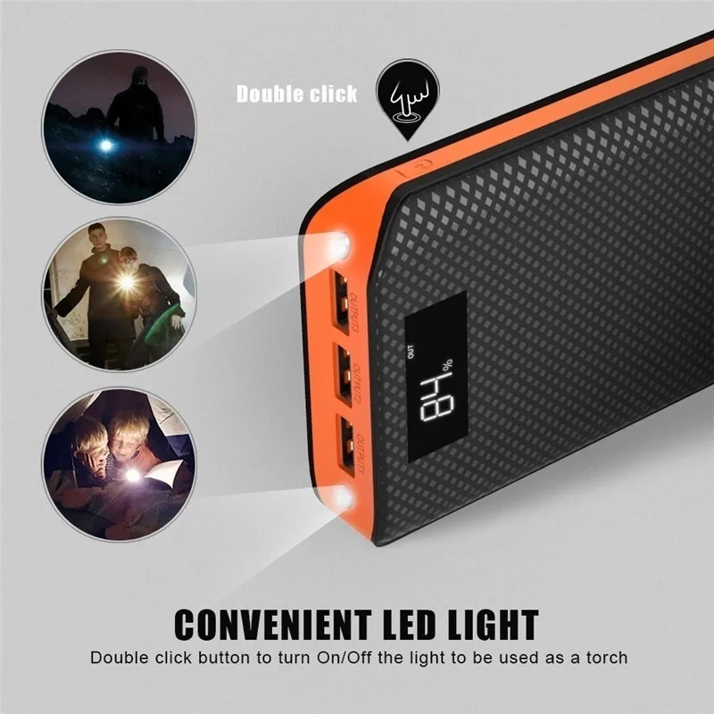power bank 50000mah external battery charging suitable for office mountaineering cycling portable mobile phone chargers free global shipping