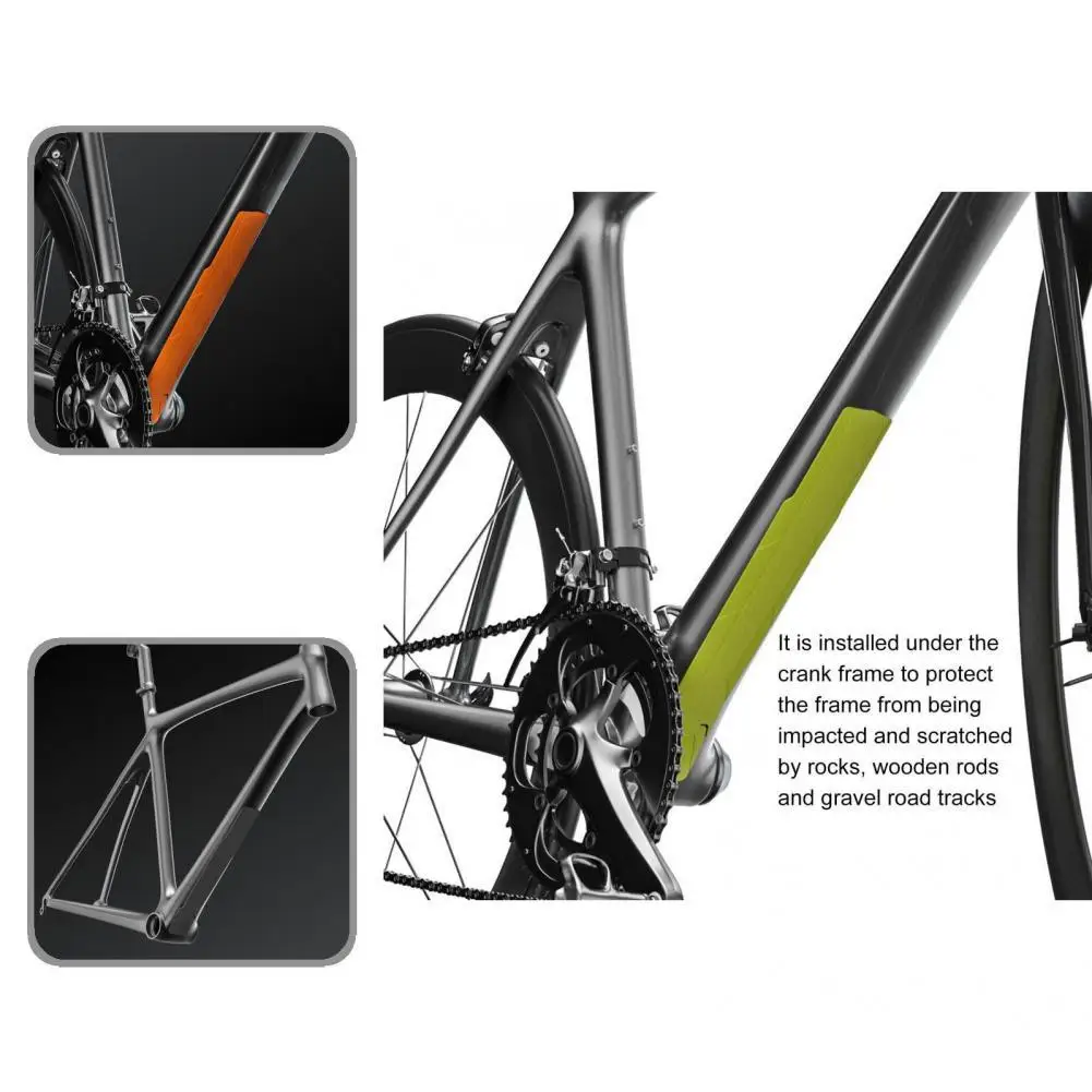 

Bike Frame Pad Stick Firmly PVC Anti-Skid Bike Frame Protective Guard Pad Bike Frame Sticker for MTB