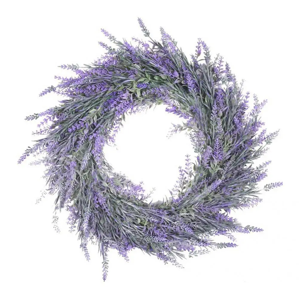 

Decorative Long Lasting Nice-looking Lavender Hanging Wreath for Store