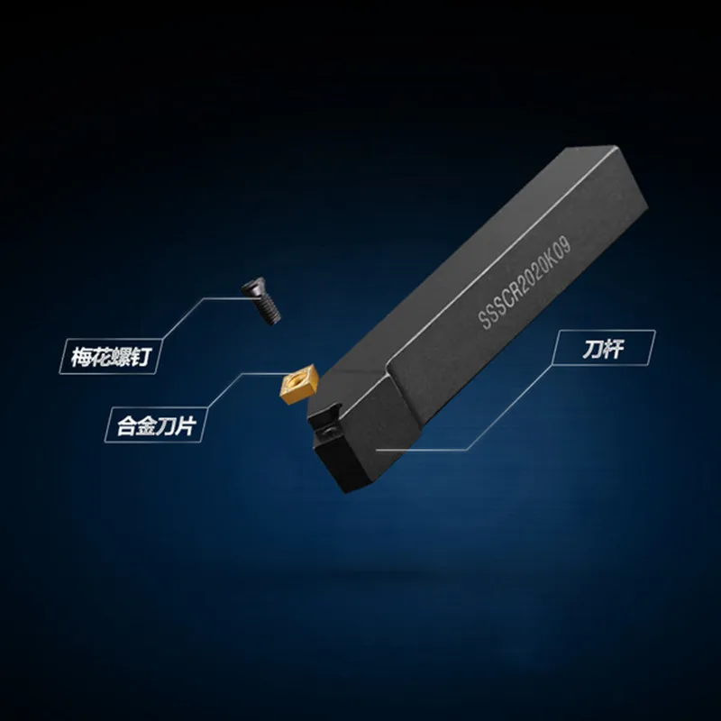 Dikas 1 шт. SSSCR/L1212 1616 2020 2525-09/12 токарный инструмент держатель станок с ЧПУ. Адаптация