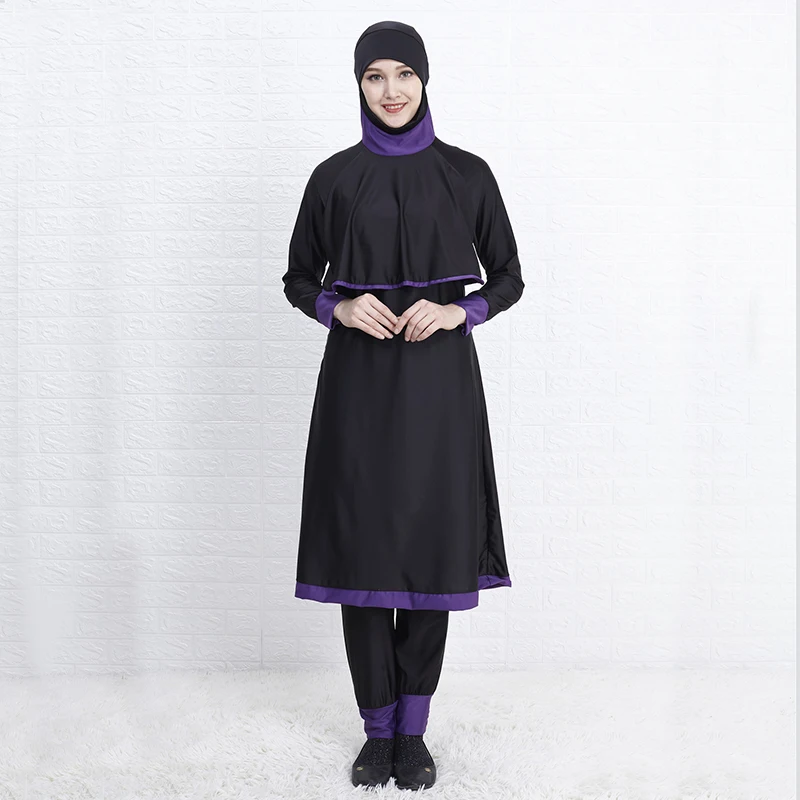 Мусульманский купальник Burkinis размера плюс для женщин и девочек с полным