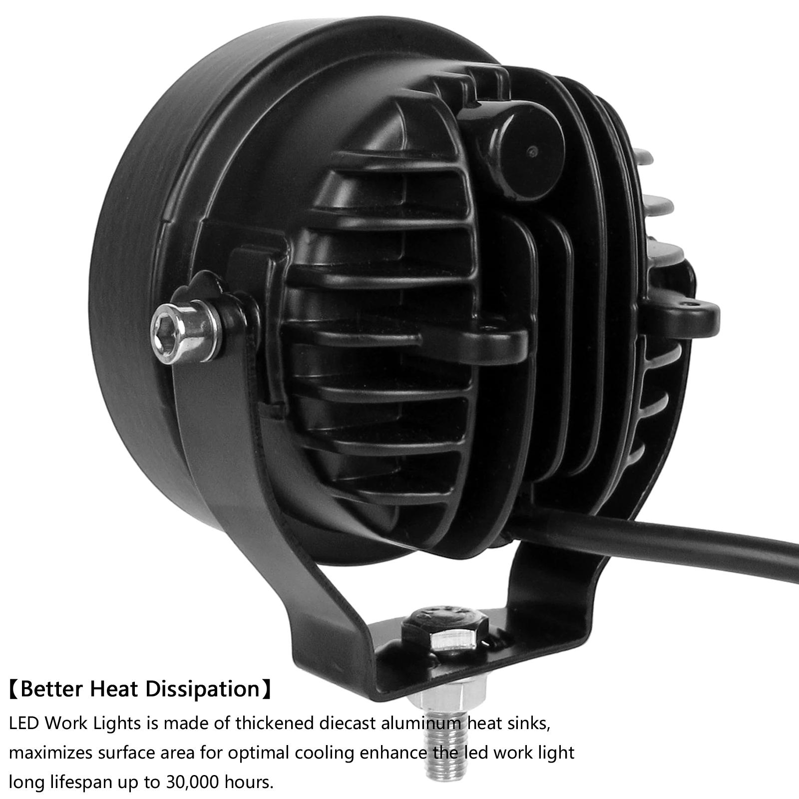 4-дюймовые фары противотуманные круглые светодиодные фонари для внедорожников