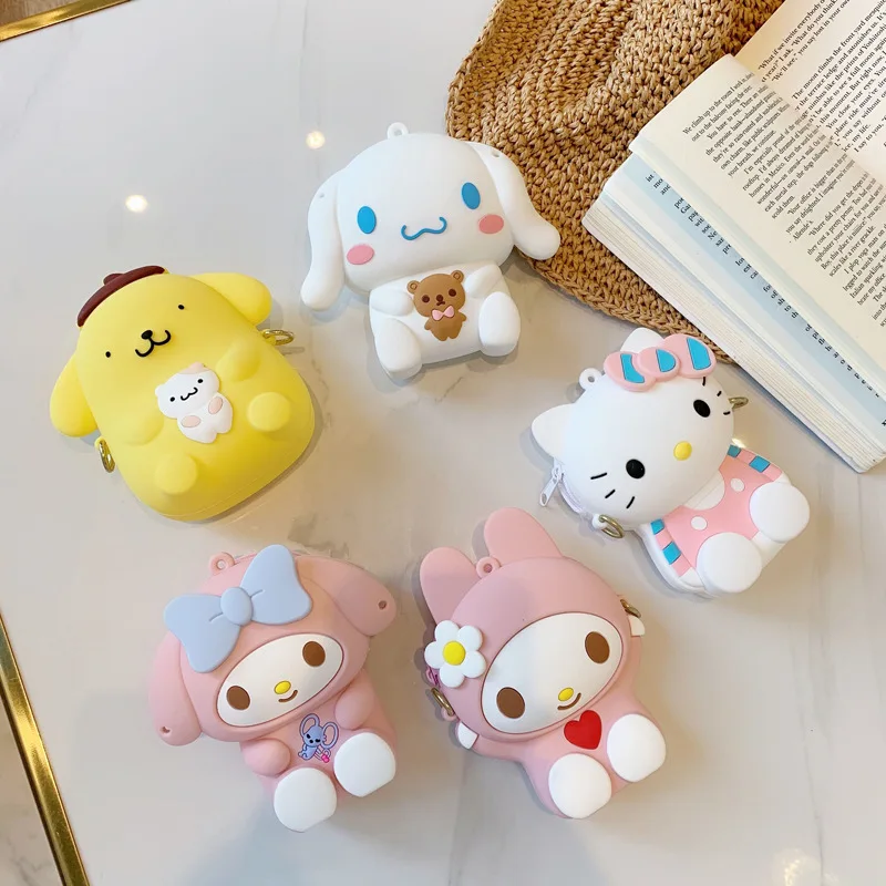 Аниме мультфильм Kulomi Melody Cinnamoroll силиконовая сумка для собак сумка-мессенджер